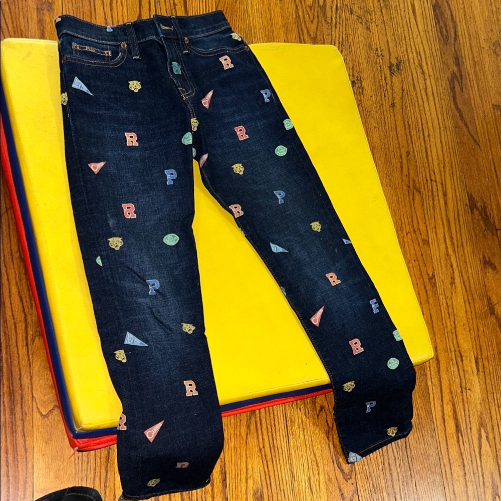 Polo by Ralph Lauren Kids' Dark Blue Jeans with Colorful Patches
